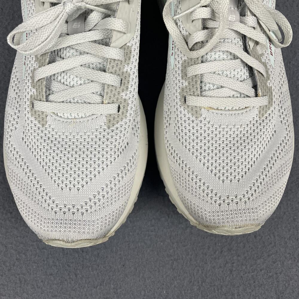 Brooks Revel Running Shoes Womens Size 10.5 Gray White Knit Road Neutral 120386 - Picture 4 of 15